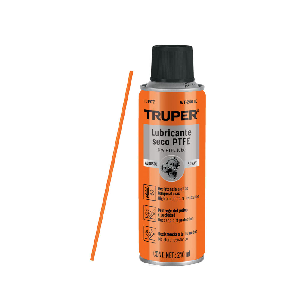 Lubricante seco PTFE en aerosol 240 ml, TRUPER
