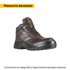Bota de seguridad café, #23, casquillo de composite, PRETUL